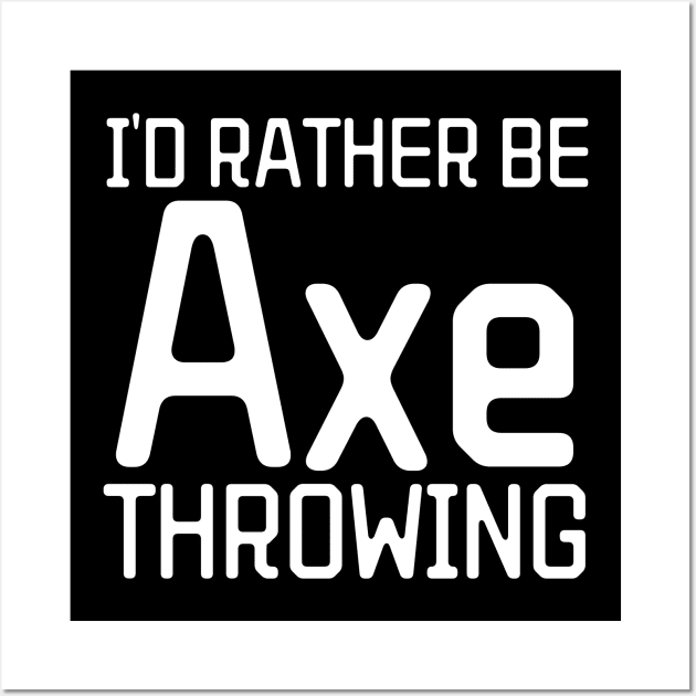 Axe Throwing Wall Art by HobbyAndArt